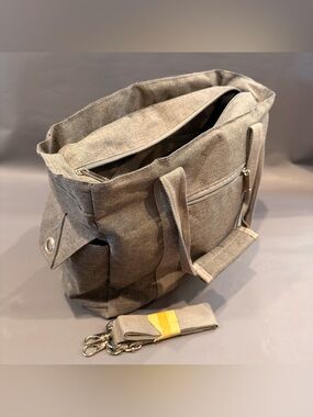 Spectra Breast Pump Tote Bag Grey 13 in Laptop Twin Pockets Strap